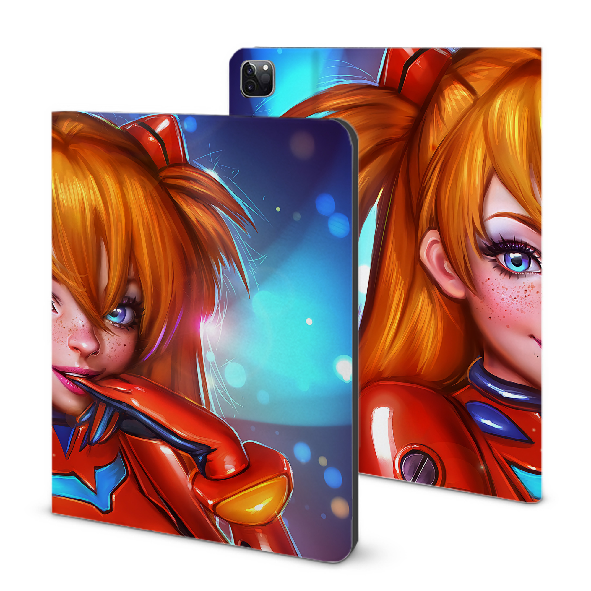 （画像用） EVA 新世紀エヴァンゲリオン IPad ケース ブック型 PUレザー TPU 耐衝撃 軽量 薄型 ペン収納なし 全面保護 IPad 各モデル対応